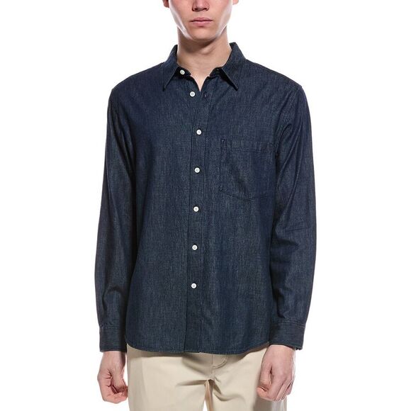 Theory MensNoll Denim Shirt Blue